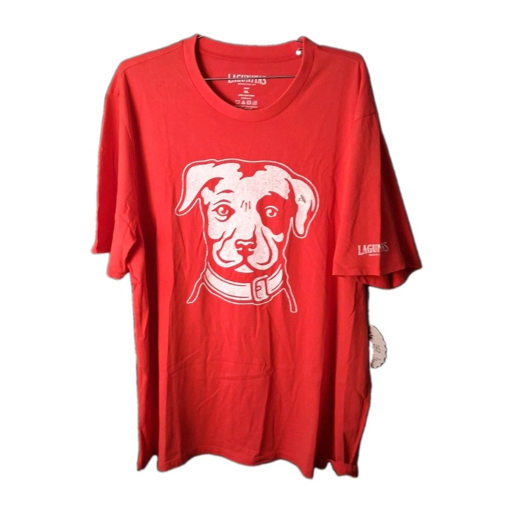 NWT Lagunitas Brewing Co. Petaluma  Dog Beers Size XL Red Graphic Dog  T-Shirt